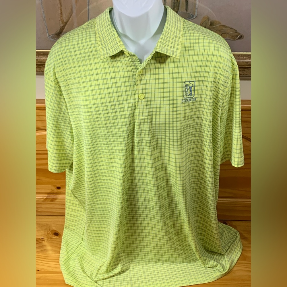 NEW Adidas PrimeGreen Mens 2XL Polo Golf Shirt Highlight Yellow NWT